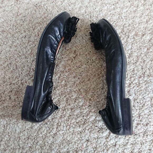 Ferca 81 Black Ballerina Flats size 37.5 - Picture 5 of 13